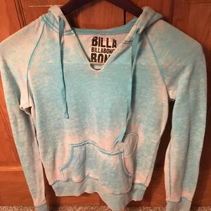 Light Blue Distressed Billabong Pullover